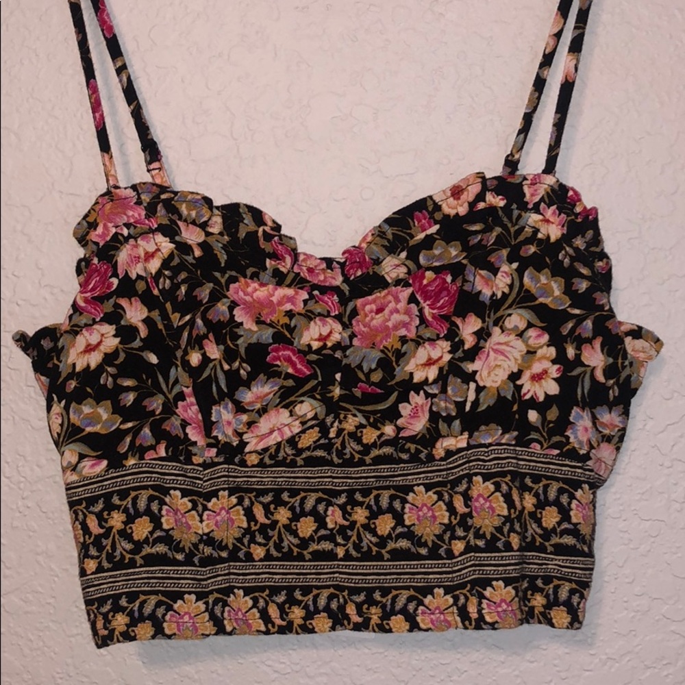 Floral crop top